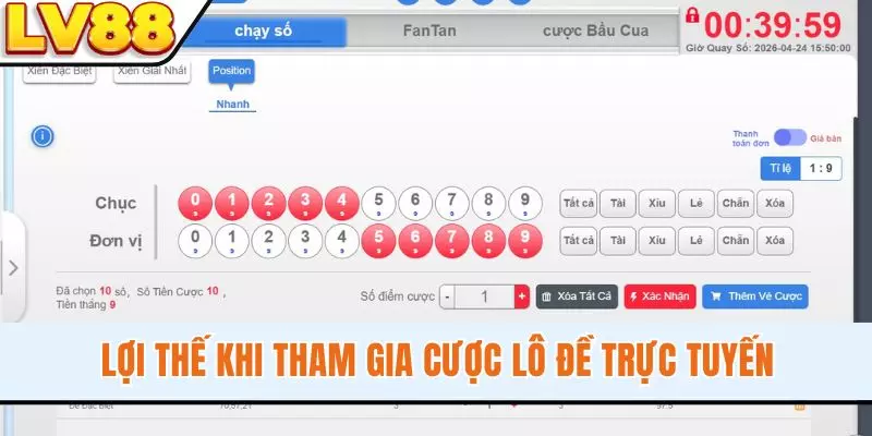 Lợi thế khi tham gia cược lô đề trực tuyến